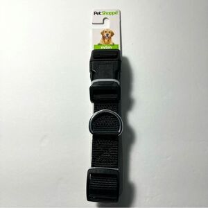 PetShoppe Black Nylon Dog Collar for Large Dogs New